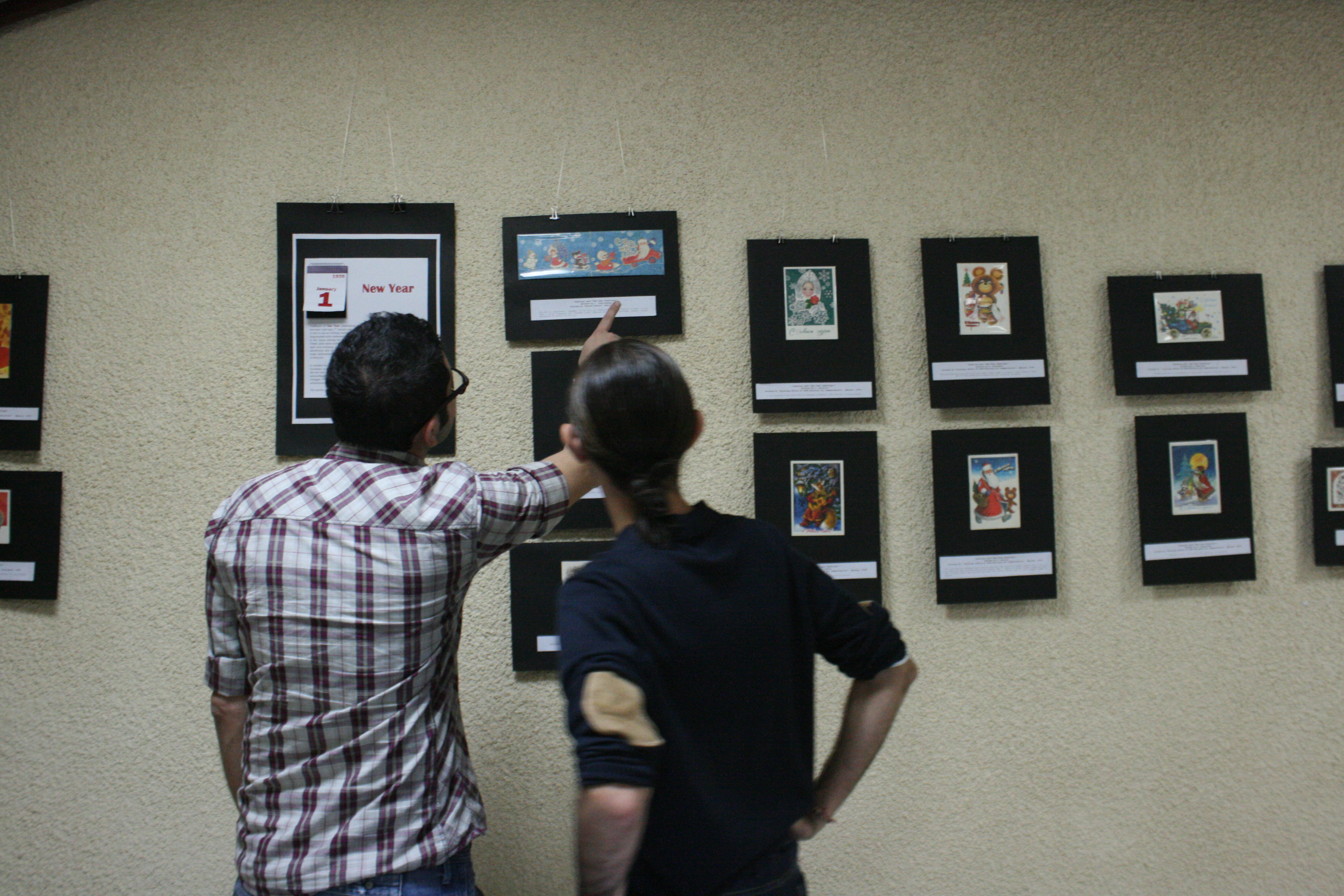Exhibition of vintage Soviet greeting cards. Valletta, Malta, 15th November.