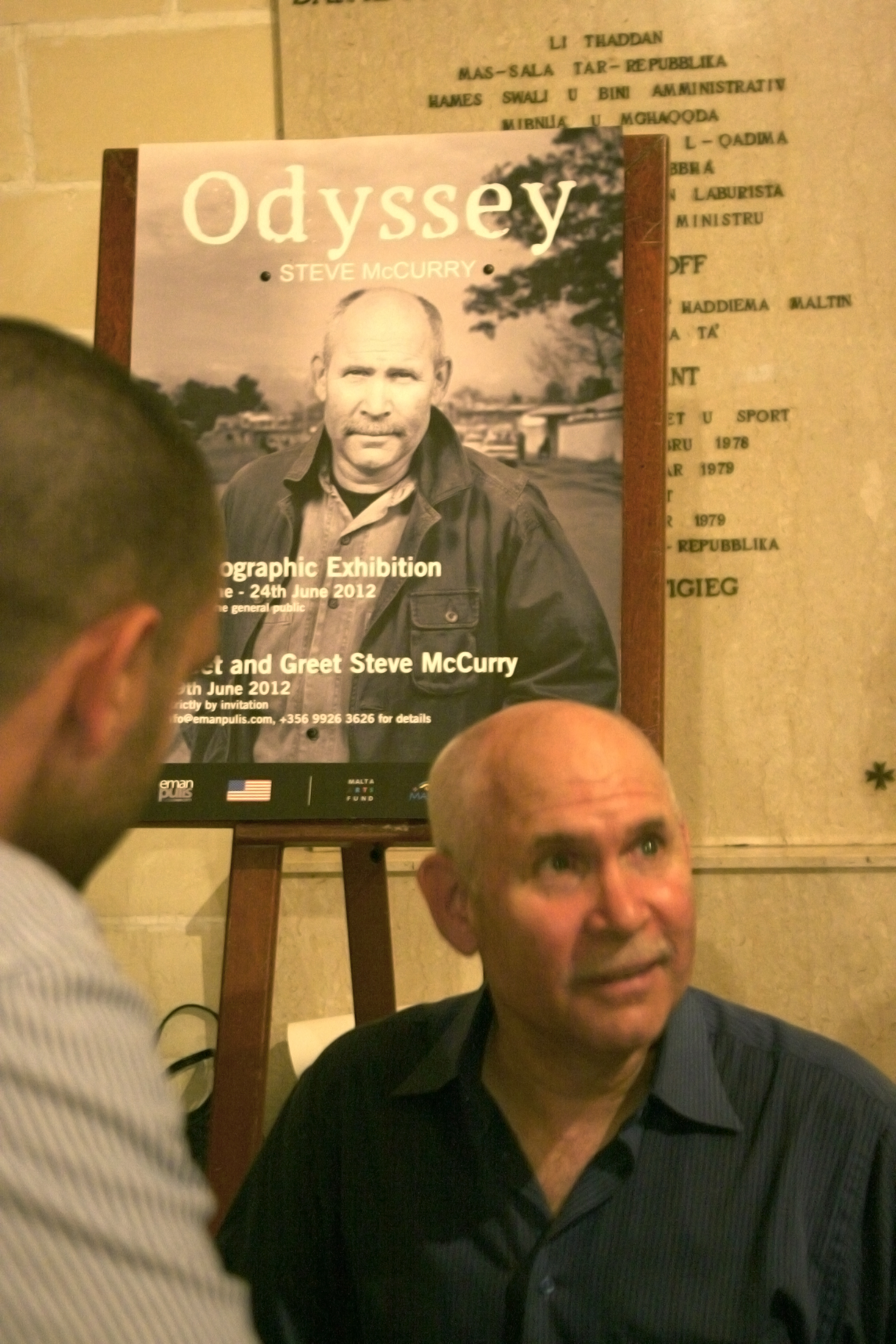 Steve McCurry Meet and Greet Session on 19th June, Valletta, Malta